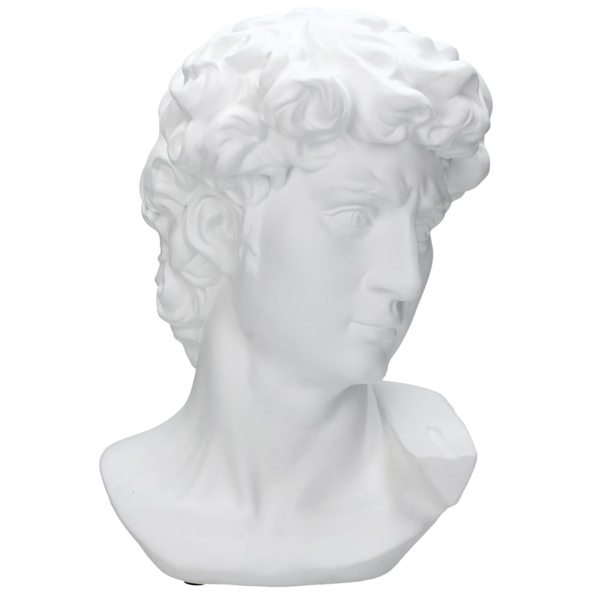 TESTA DECORATIVA POLIRESINA 21,3X18 CM H.29,3 CM BIANCO TESTA DECORATIVA POLIRESINA 21,3X18 CM H.29,3 CM BIANCO