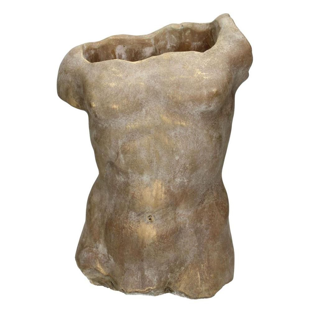 BUSTO UOMO VASO CEMENTO20,5X13 CM H.29 CM ORO BUSTO UOMO VASO CEMENTO20,5X13 CM H.29 CM ORO