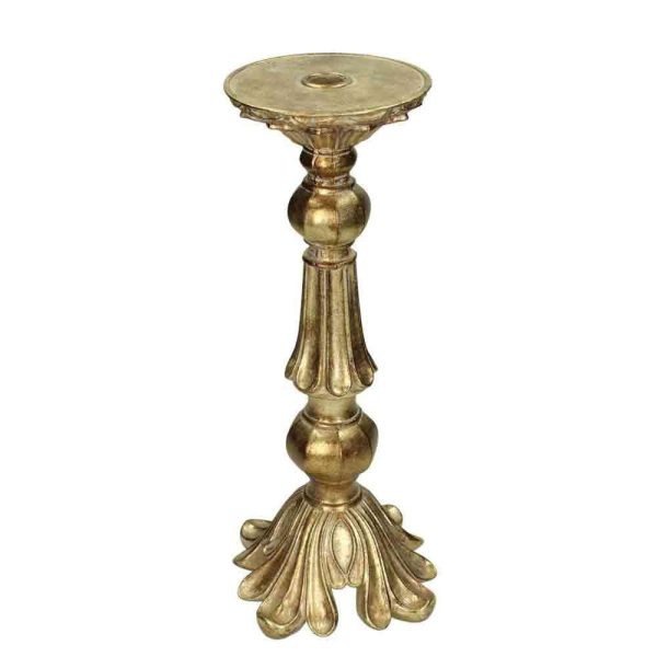 CANDELIERE BAROCCO POLIRESINA 17X17 H.38 CM ORO CANDELIERE BAROCCO POLIRESINA 17X17 H.38 CM ORO