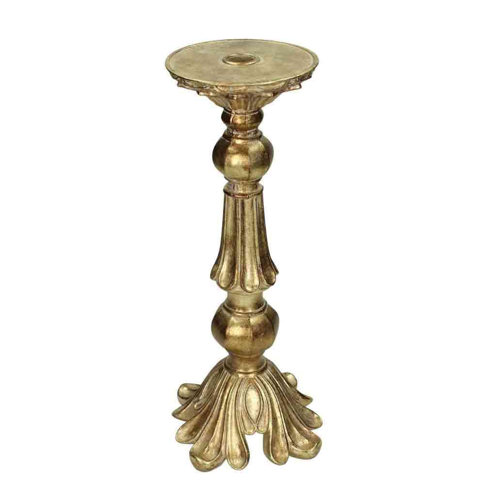 CANDELIERE BAROCCO POLIRESINA 17X17 H.38 CM ORO CANDELIERE BAROCCO POLIRESINA 17X17 H.38 CM ORO