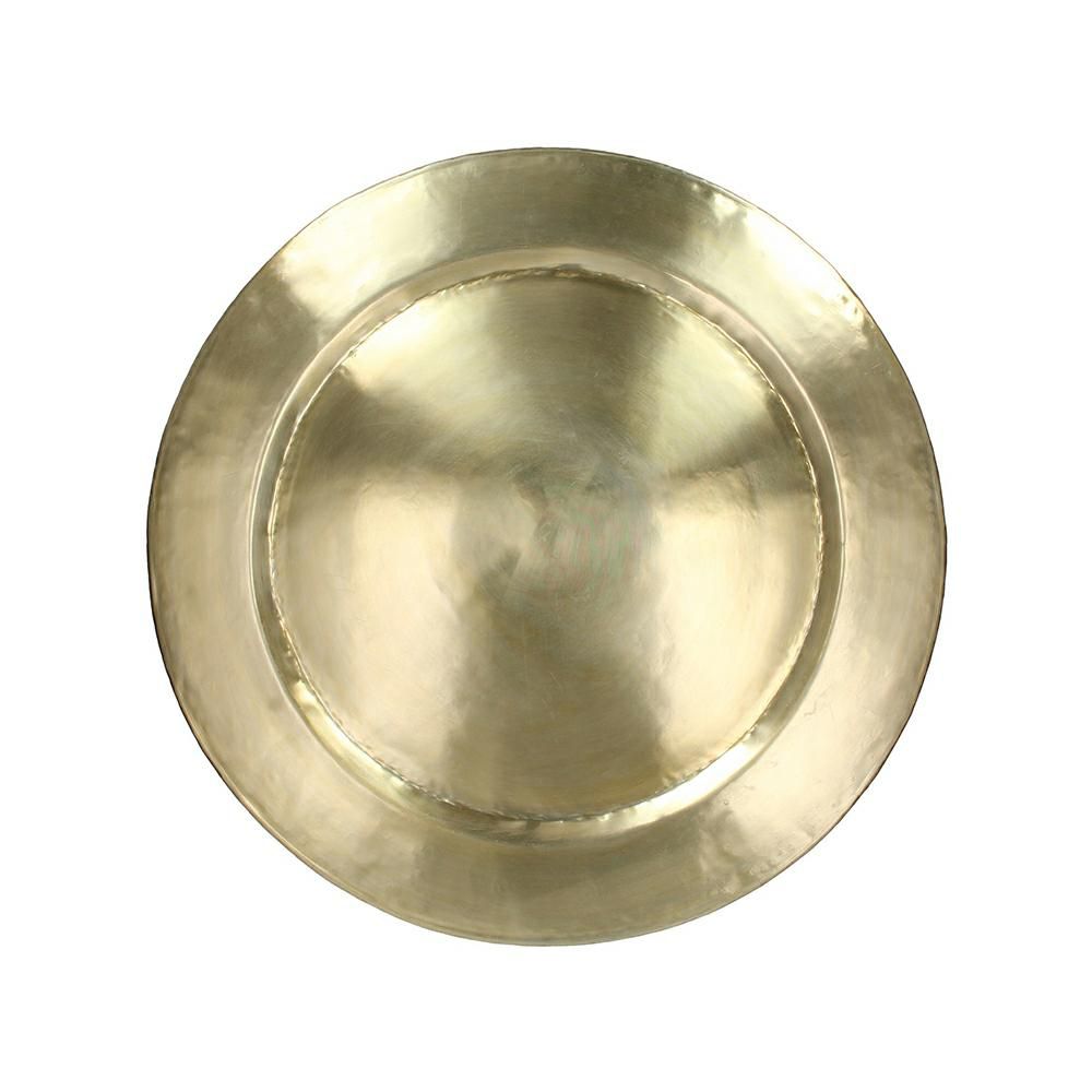 PIATTO METALLO D.67 CM H.1,5 CM ORO