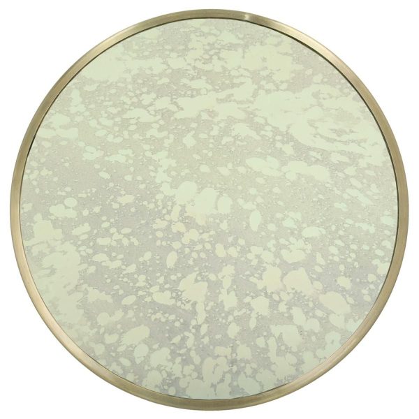 SPECCHIO METALLO INOSSIDABILE TONDO D.40 CM OTTONE SPECCHIO METALLO INOSSIDABILE TONDO D.40 CM OTTONE