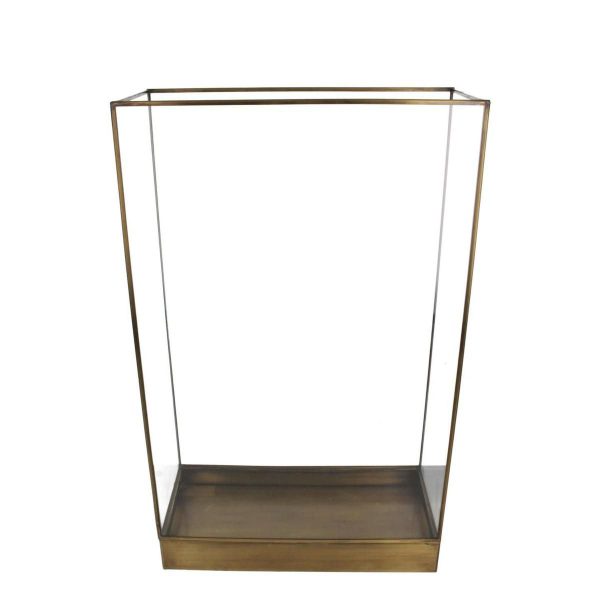 LANTERNA METALLO 34X15 CM H.55 CM ORO LANTERNA METALLO 34X15 CM H.55 CM ORO