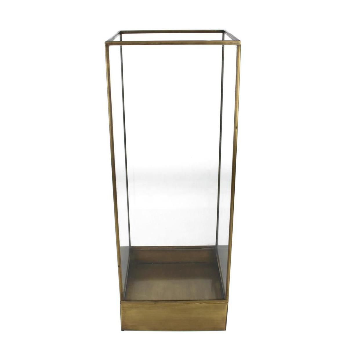 LANTERNA METALLO 15X15 CM H.40 CM ORO LANTERNA METALLO 15X15 CM H.40 CM ORO