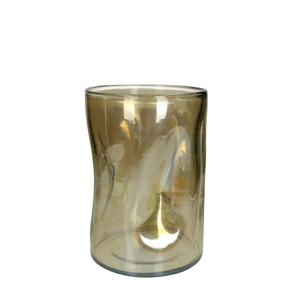 PORTATEALIGHT VETRO D.18 CM H.26 CM ORO