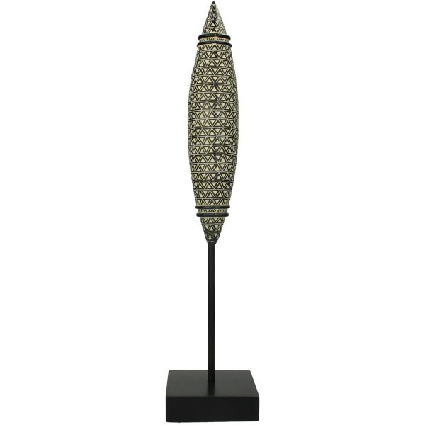 ORNAMENTO POLIRESINA -STATUA- 10X10 CM H.45 CM NERO ORNAMENTO POLIRESINA -STATUA- 10X10 CM H.45 CM NERO