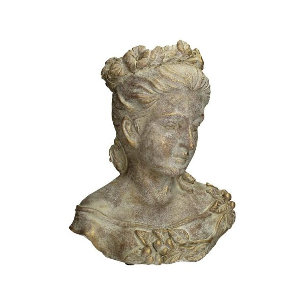 DONNA VASO CEMENTO 24X16,5 CM H.29,5 CM ORO DONNA VASO CEMENTO 24X16,5 CM H.29,5 CM ORO