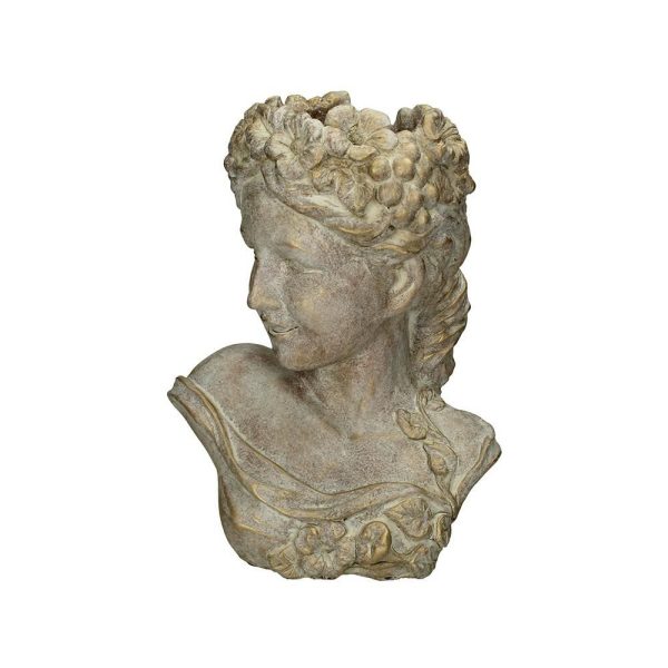 DONNA VASO CEMENTO 23X17 CM H.29,5 CM ORO DONNA VASO CEMENTO 23X17 CM H.29,5 CM ORO