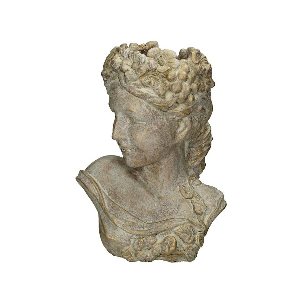 DONNA VASO CEMENTO 23X17 CM H.29,5 CM ORO DONNA VASO CEMENTO 23X17 CM H.29,5 CM ORO