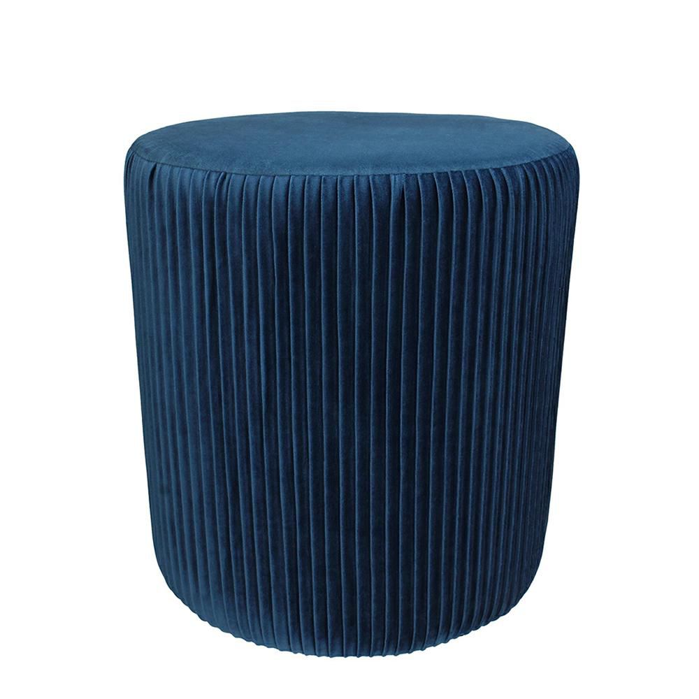 POUF VELLUTO D.41 CM H.45 CM BLU POUF VELLUTO D.41 CM H.45 CM BLU