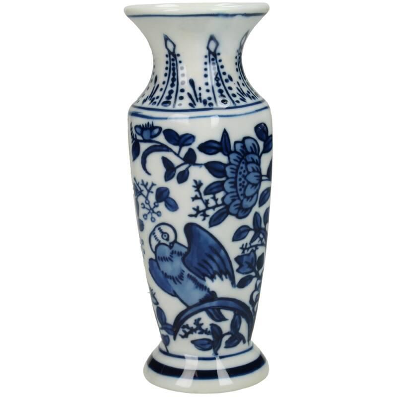 VASO PORCELLANA D.7 CM H.15,5 CM BLU/BIANCO VASO PORCELLANA D.7 CM H.15,5 CM BLU/BIANCO