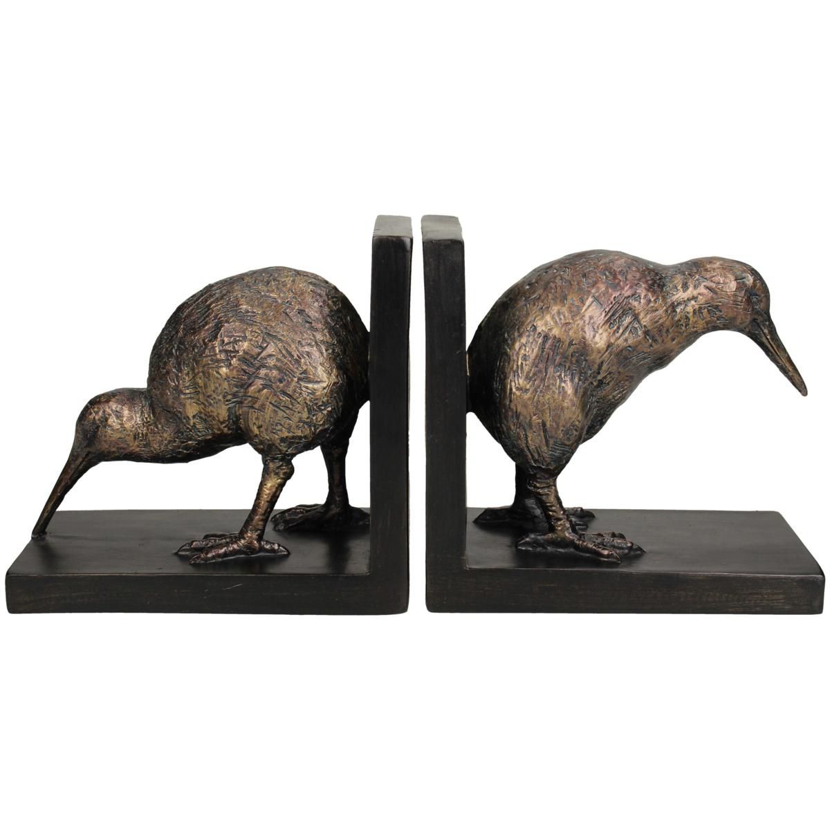 SET 2 FERMA LIBRI POLIRESINA -BIRDS- 34,8X9,3 H.15,8 CM BRONZO SET 2 FERMA LIBRI POLIRESINA -BIRDS- 34,8X9,3 H.15,8 CM BRONZO