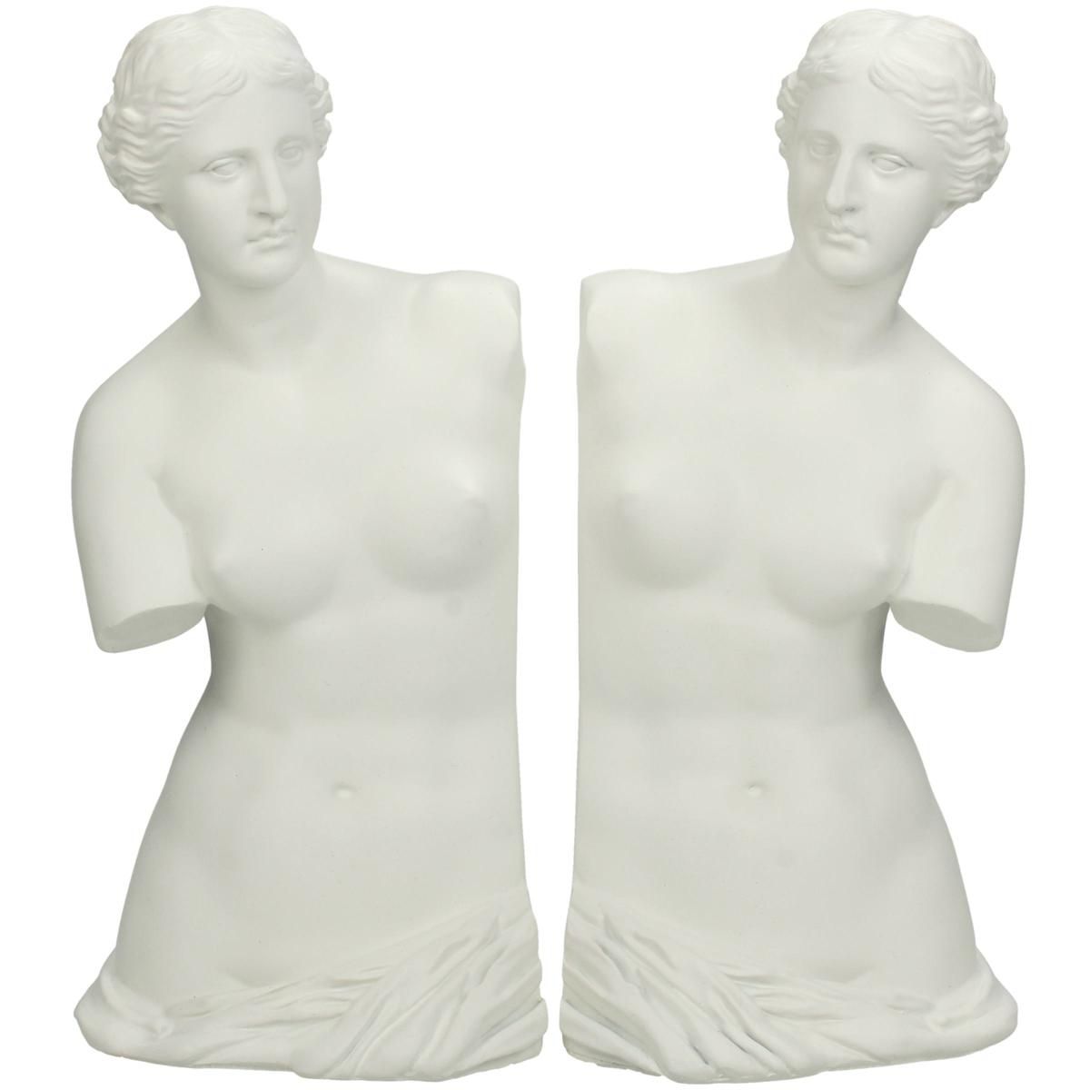 SET 2 FERMA LIBRI POLIRESINA -VENUS- 23,4X12,5 H.26,3 CM BIANCO SET 2 FERMA LIBRI POLIRESINA -VENUS- 23,4X12,5 H.26,3 CM BIANCO