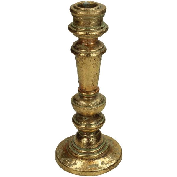 CANDELIERE POLIRESINA D.8,5 CM H.20 CM ORO CANDELIERE POLIRESINA D.8,5 CM H.20 CM ORO