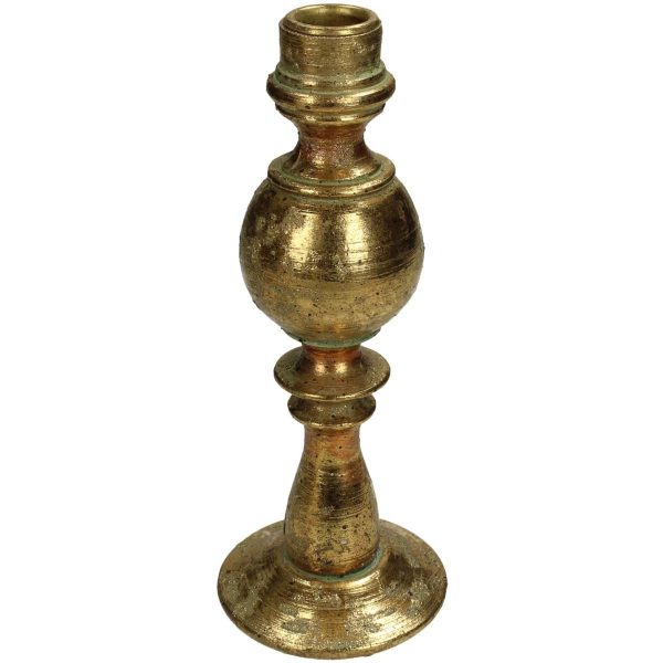 CANDELIERE POLIRESINA D.8,5 CM H.22 CM ORO CANDELIERE POLIRESINA D.8,5 CM H.22 CM ORO