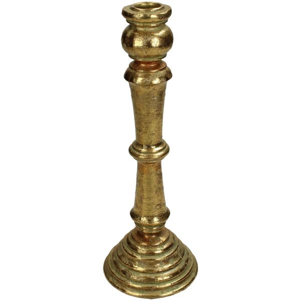 CANDELIERE POLIRESINA D.10 CM H.28 CM ORO CANDELIERE POLIRESINA D.10 CM H.28 CM ORO