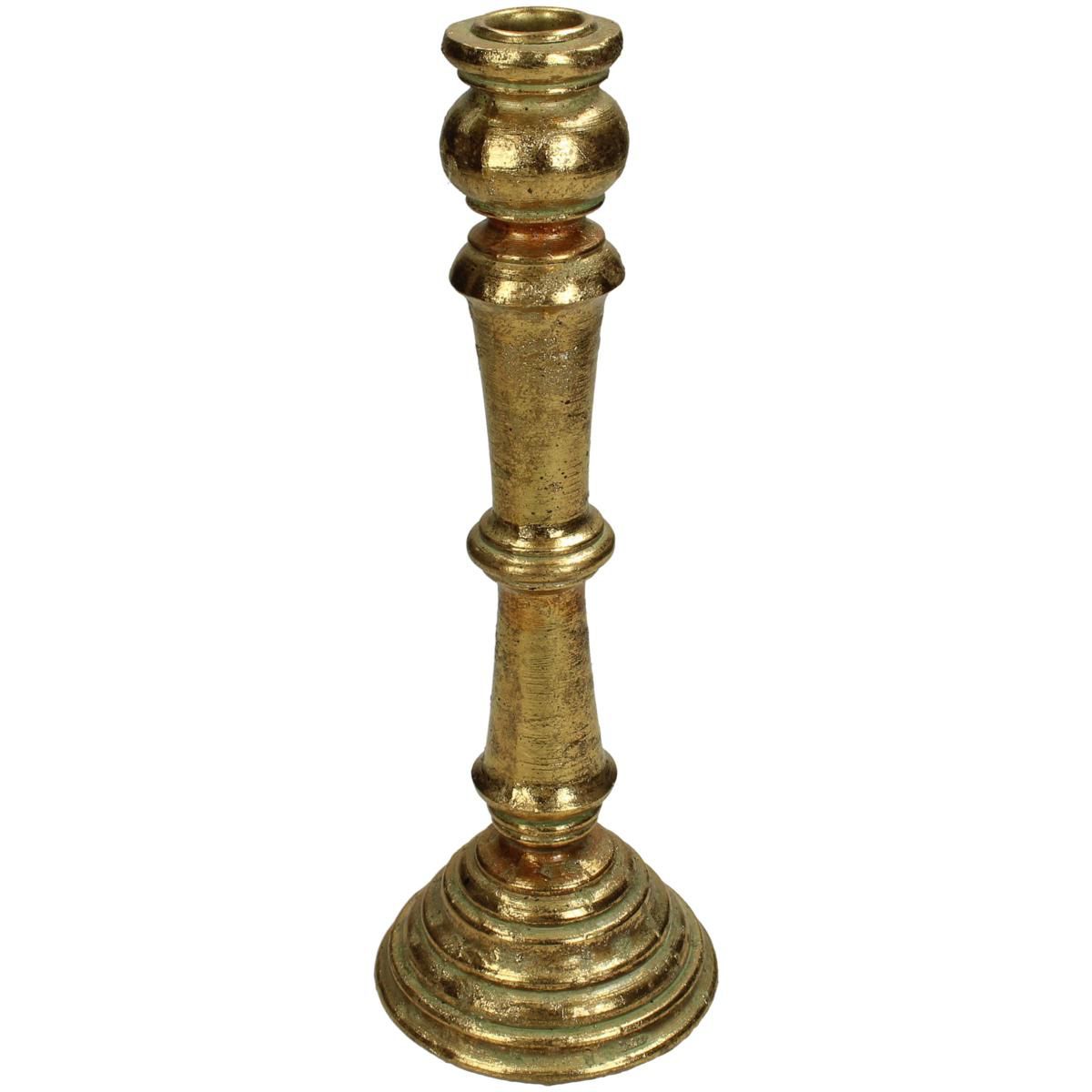 CANDELIERE POLIRESINA D.10 CM H.28 CM ORO CANDELIERE POLIRESINA D.10 CM H.28 CM ORO