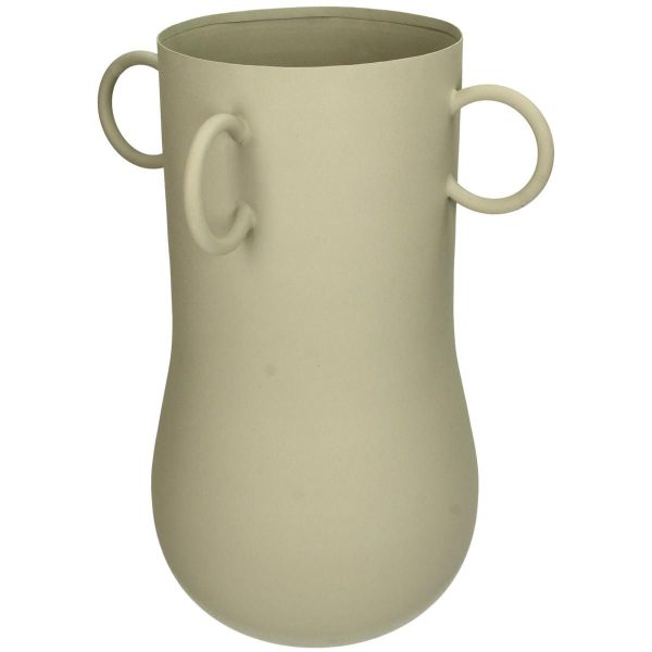 VASO METALLO D.26,5 CM H.32,5 CM AVORIO VASO METALLO D.26,5 CM H.32,5 CM AVORIO