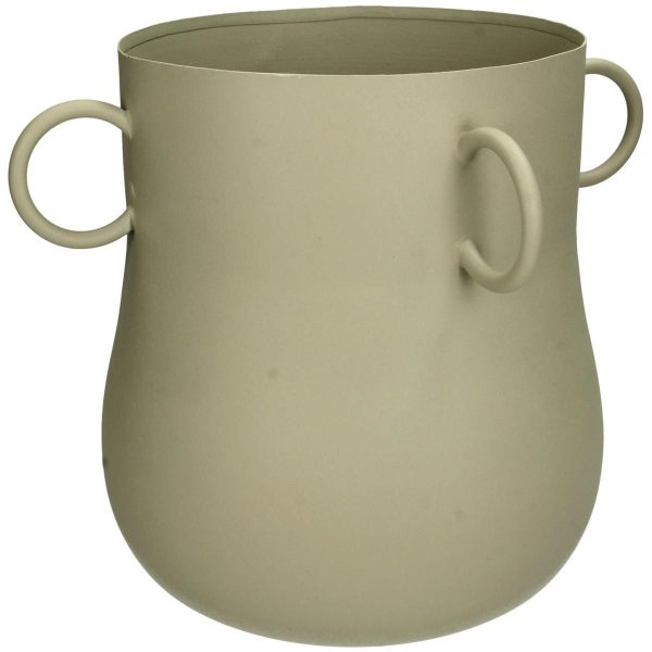 VASO METALLO D.32 CM H.26,5 CM AVORIO VASO METALLO D.32 CM H.26,5 CM AVORIO