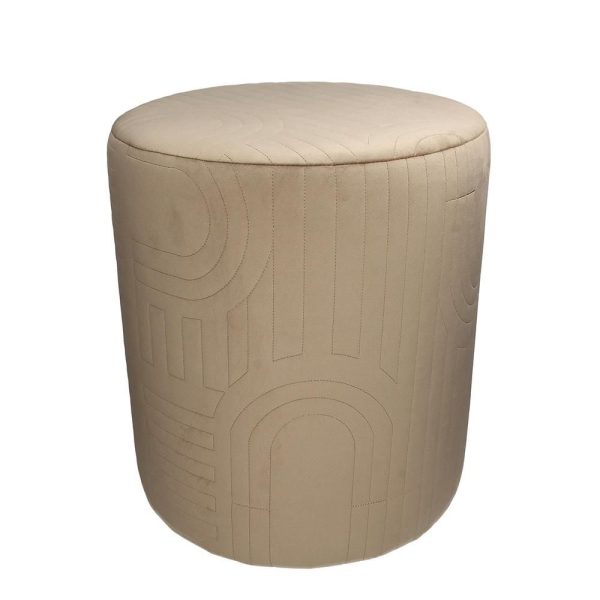 POUF VELLUTO D.40 CM H.45,5 CM TORTORA POUF VELLUTO D.40 CM H.45,5 CM TORTORA