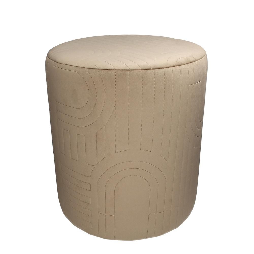 POUF VELLUTO D.40 CM H.45,5 CM TORTORA POUF VELLUTO D.40 CM H.45,5 CM TORTORA