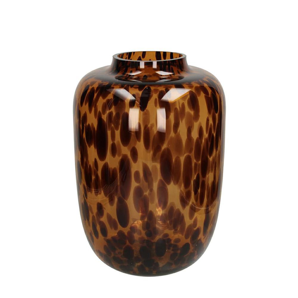 VASO VETRO -LEOPARD- D.28 CM H.42 CM MARRONE VASO VETRO -LEOPARD- D.28 CM H.42 CM MARRONE