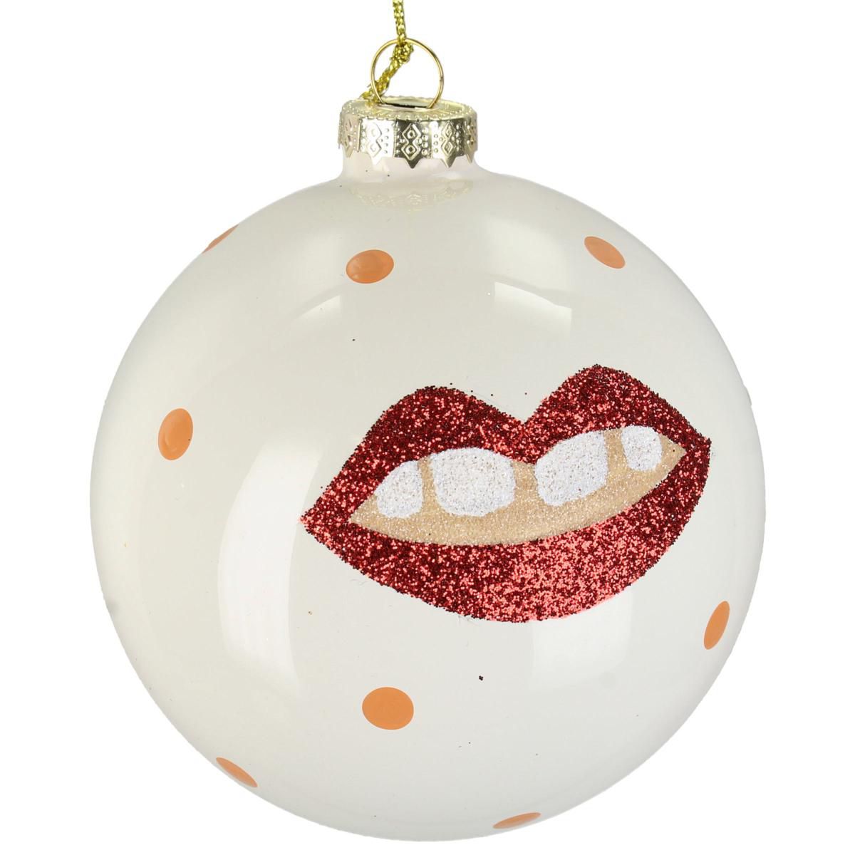SFERA VETRO -LIPS- MM.100 BIANCO SFERA VETRO -LIPS- MM.100 BIANCO