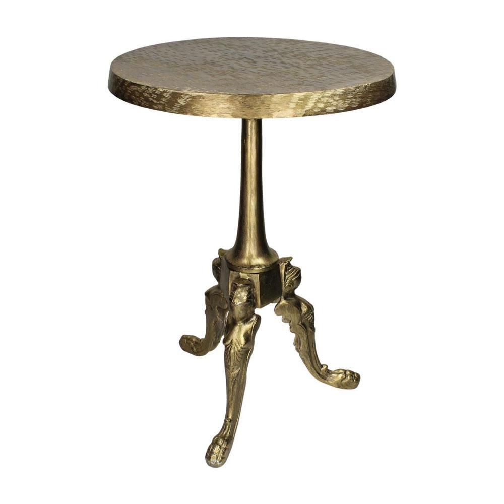 TAVOLO METALLO D.39 CM H.59 CM ORO TAVOLO METALLO D.39 CM H.59 CM ORO