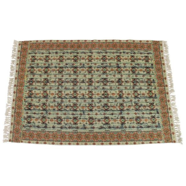 TAPPETO COTONE RETTANGOLARE 120X180 CM BEIGE/MARRONE TAPPETO COTONE RETTANGOLARE 120X180 CM BEIGE/MARRONE