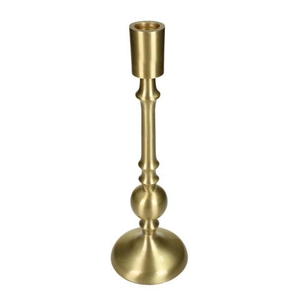 CANDELIERE METALLO D.9 CM H.27,5 CM ORO CANDELIERE METALLO D.9 CM H.27,5 CM ORO