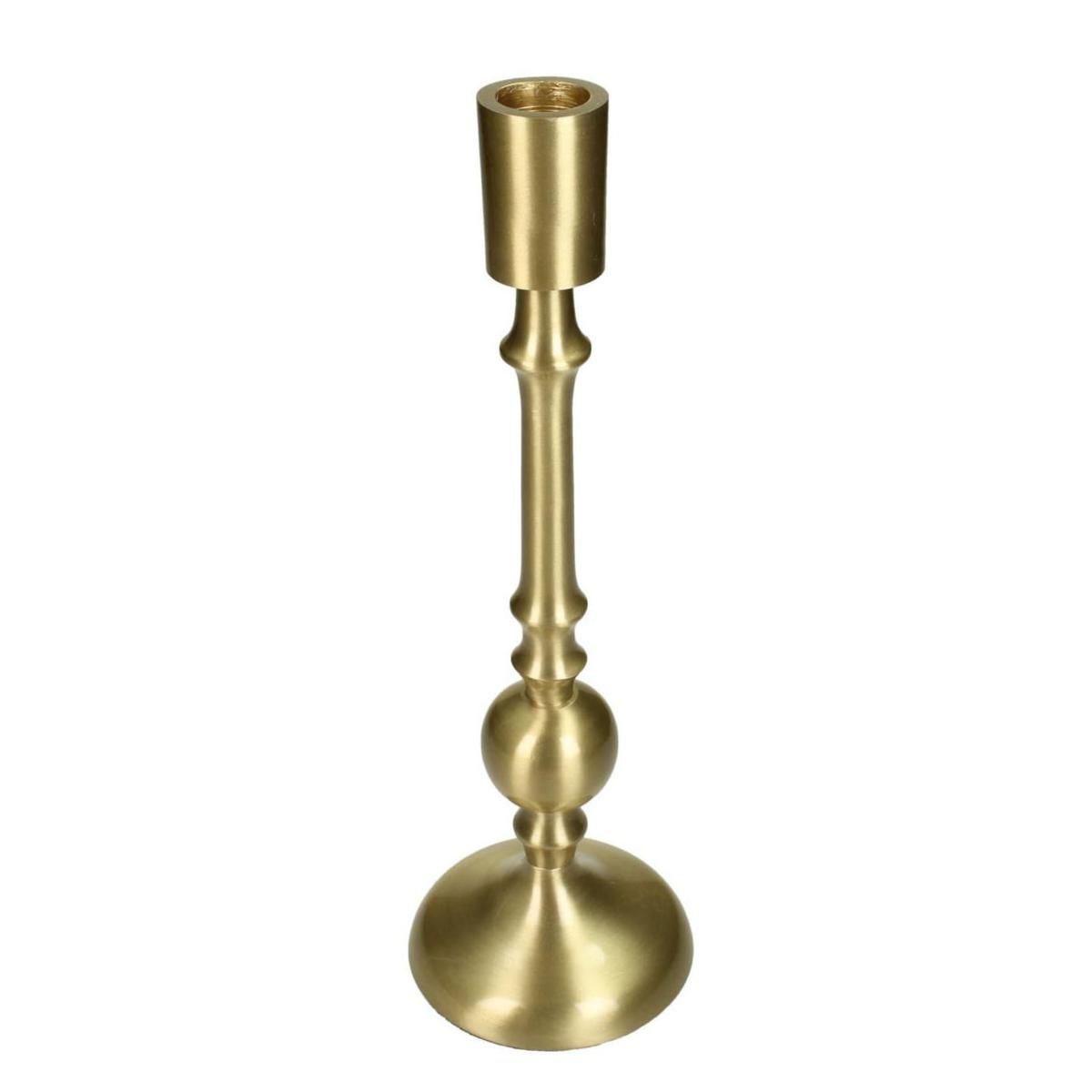 CANDELIERE METALLO D.9 CM H.27,5 CM ORO CANDELIERE METALLO D.9 CM H.27,5 CM ORO