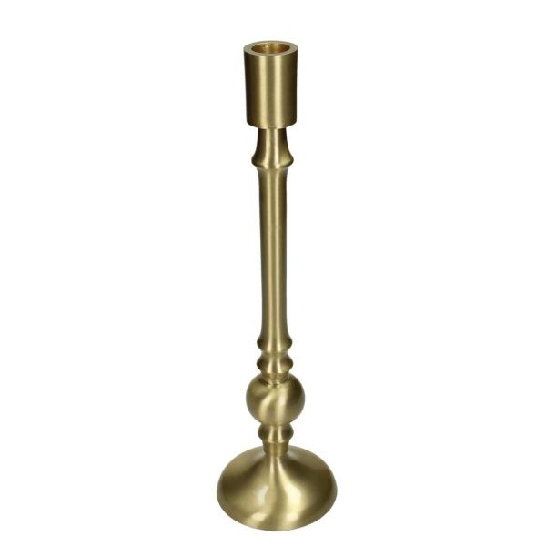 CANDELIERE METALLO D.9 CM H.33 CM ORO CANDELIERE METALLO D.9 CM H.33 CM ORO