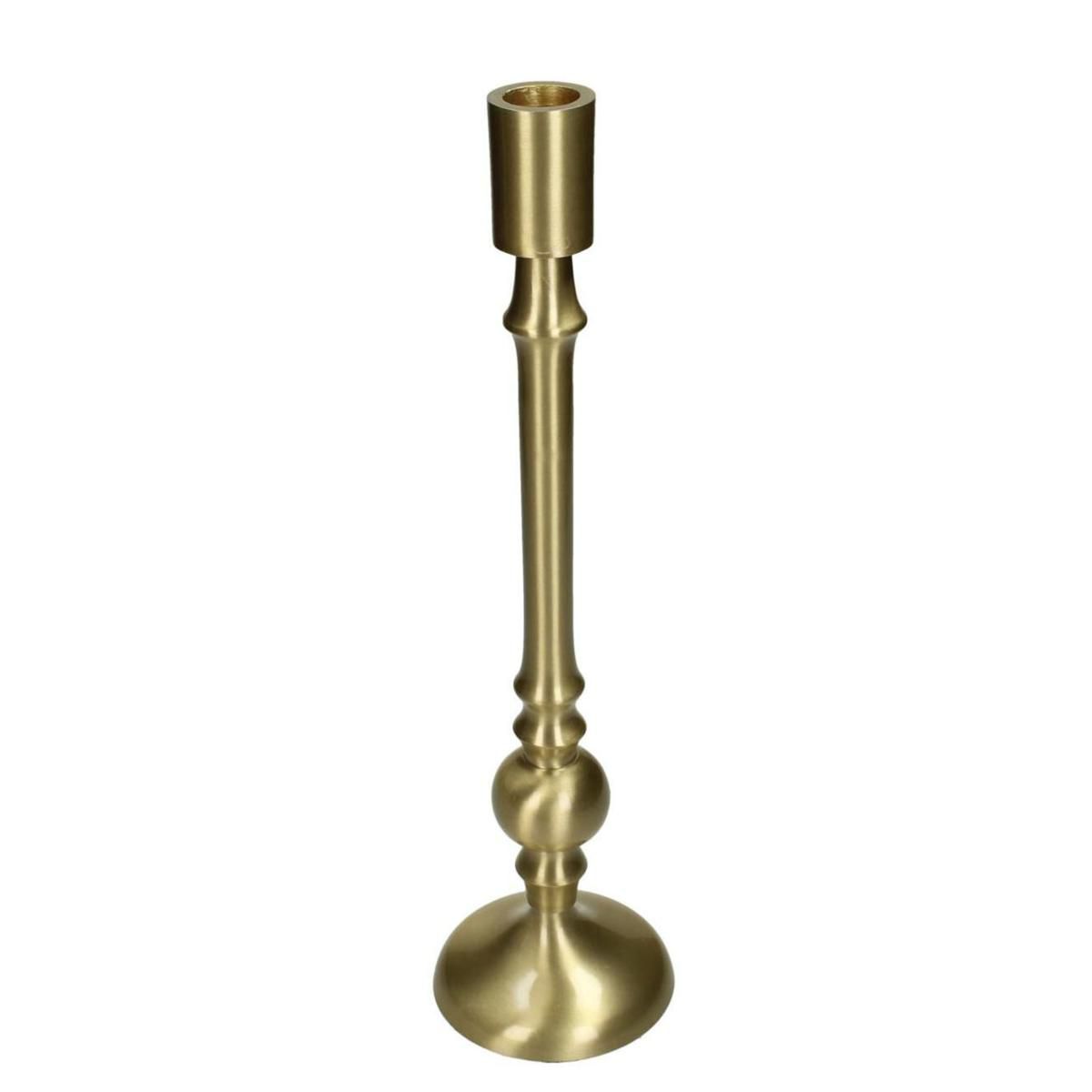 CANDELIERE METALLO D.9 CM H.33 CM ORO CANDELIERE METALLO D.9 CM H.33 CM ORO