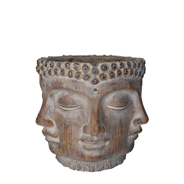 VASO BUDDHA MAGNESIO D.34 CM H.30 CM MARRONE VASO BUDDHA MAGNESIO D.34 CM H.30 CM MARRONE