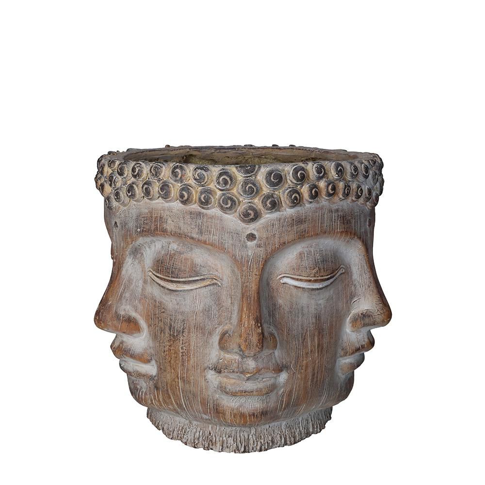 VASO BUDDHA MAGNESIO D.34 CM H.30 CM MARRONE VASO BUDDHA MAGNESIO D.34 CM H.30 CM MARRONE