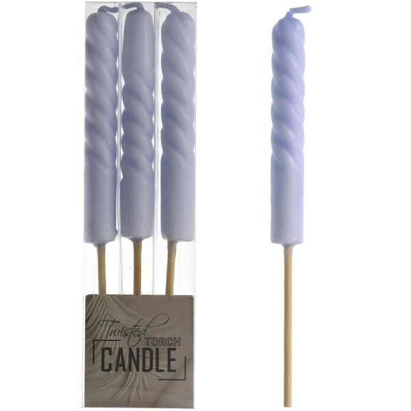 SET 3 CANDELE CONICHE TORCIA H.25,7 CM ORE 1,5 LILLA SET 3 CANDELE CONICHE TORCIA H.25,7 CM ORE 1,5 LILLA