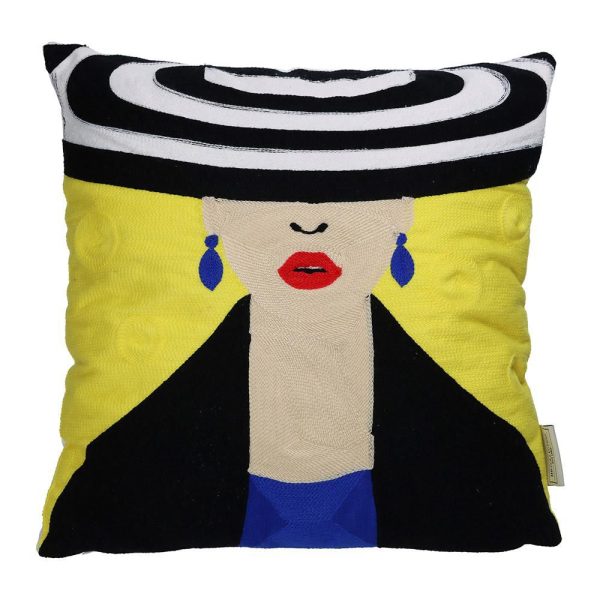 CUSCINO COTONE 45X45 CM-LADY- MULTICOLOR CUSCINO COTONE 45X45 CM-LADY- MULTICOLOR