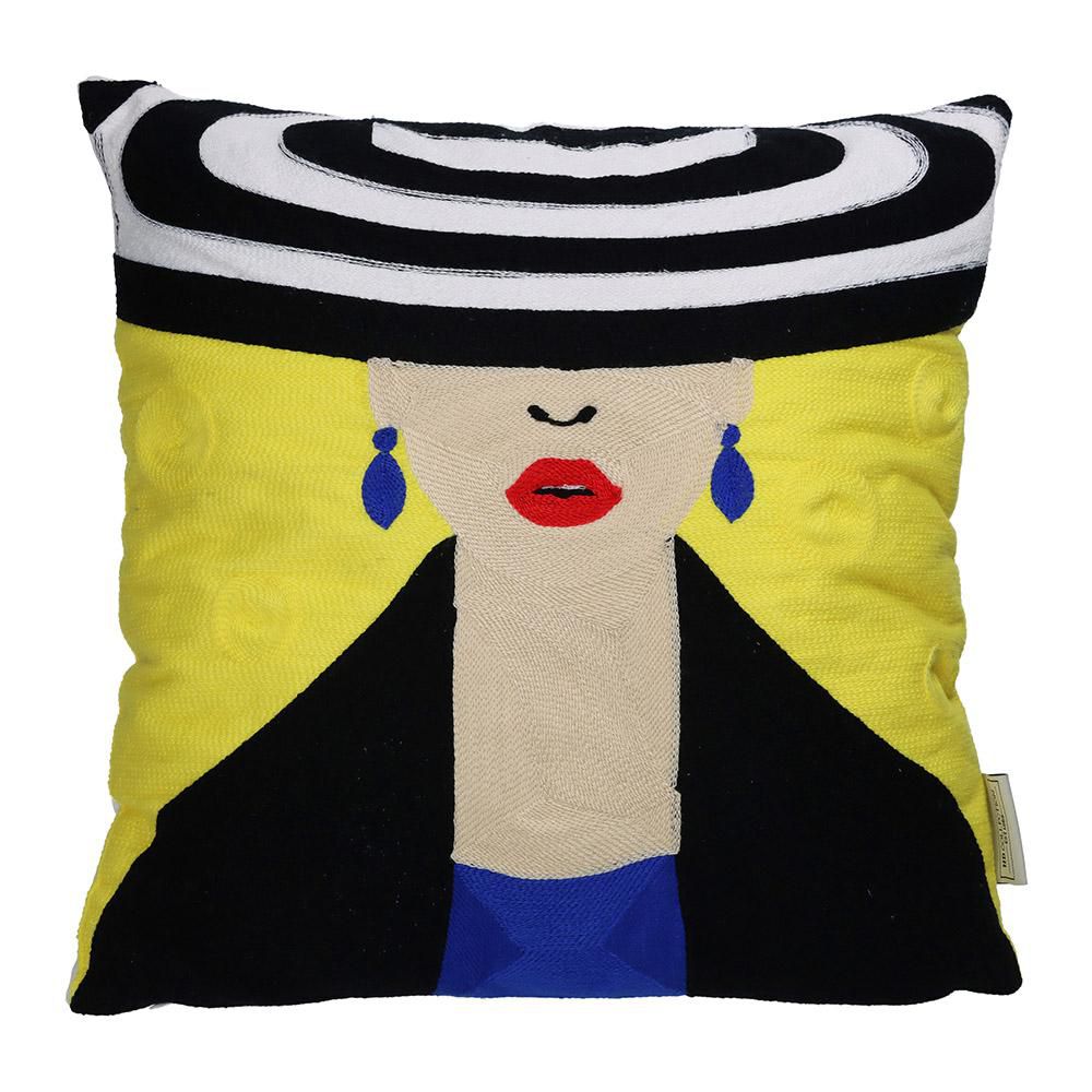 CUSCINO COTONE 45X45 CM-LADY- MULTICOLOR CUSCINO COTONE 45X45 CM-LADY- MULTICOLOR