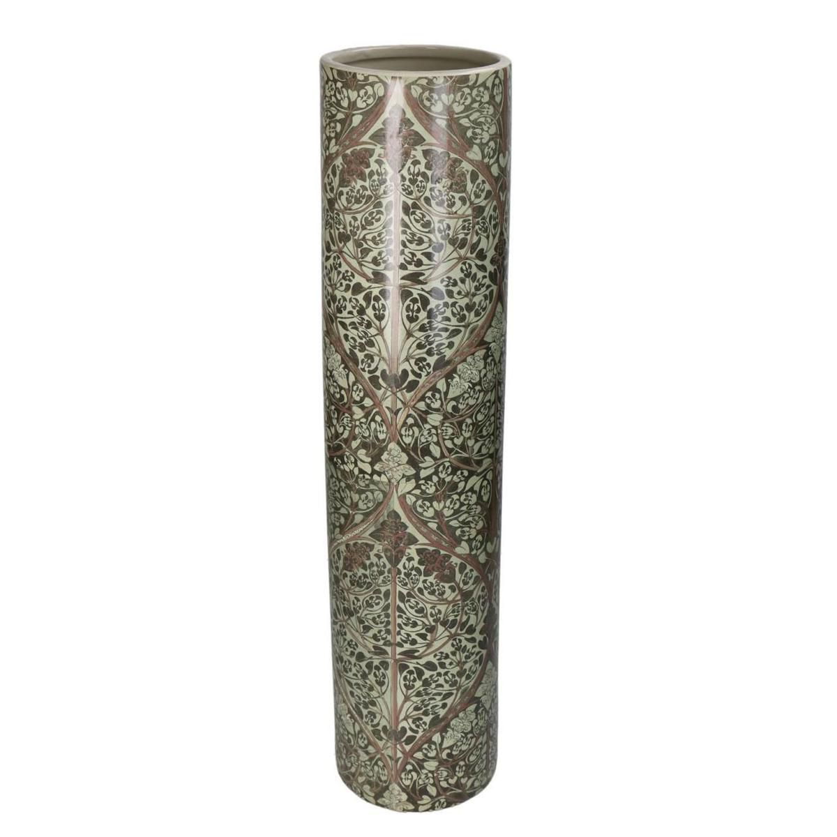 VASO CERAMICA D.12,3 CMH.54,3 CM BURGUNDY VASO CERAMICA D.12,3 CMH.54,3 CM BURGUNDY