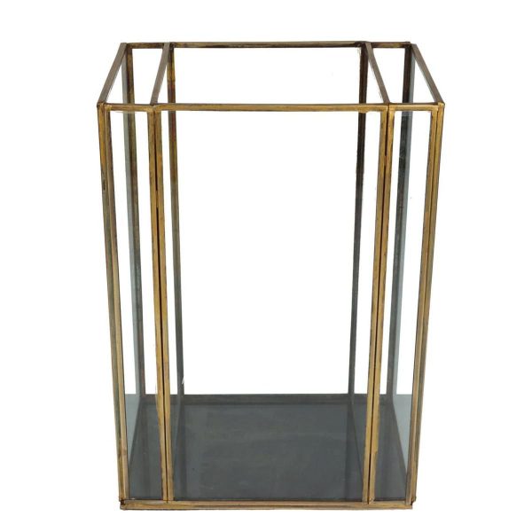 TECA VETRO/METALLO 18X13X26 CM BRONZO TECA VETRO/METALLO 18X13X26 CM BRONZO