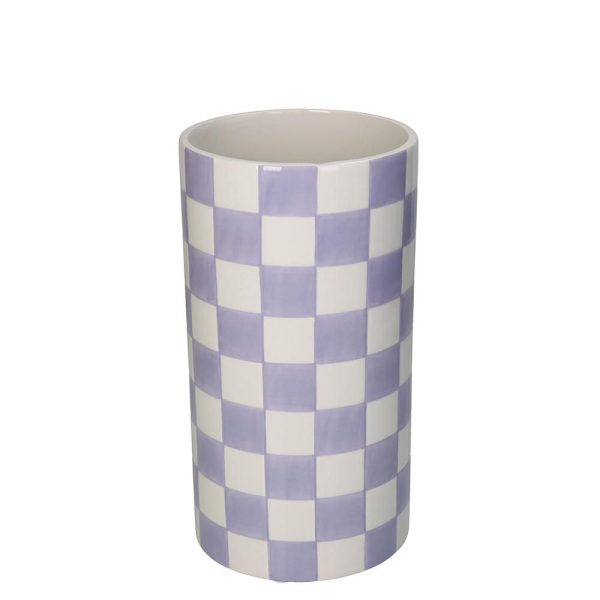 VASO CERAMICA D.13,9 CMH.25,2 CM -DOLOMITE- LILLA/BIANCO VASO CERAMICA D.13,9 CMH.25,2 CM -DOLOMITE- LILLA/BIANCO