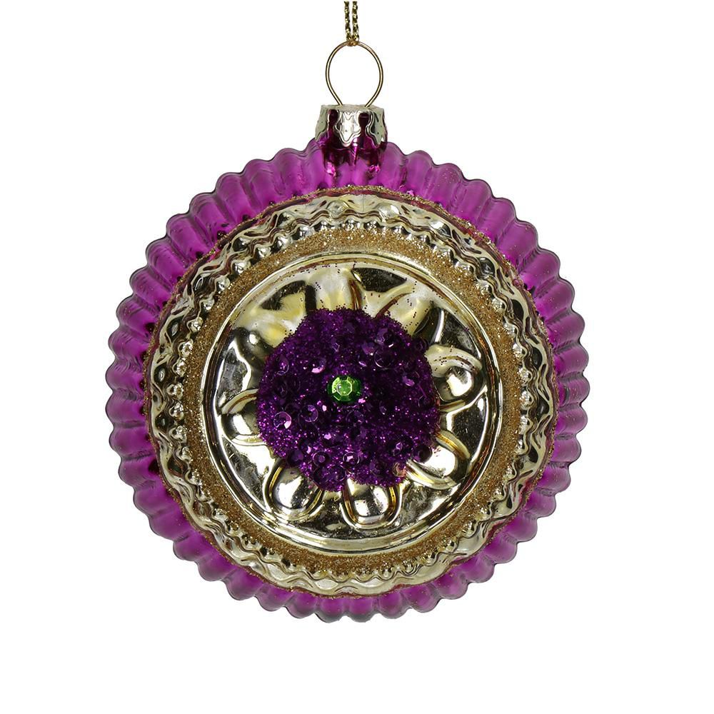 ORNAMENTO DECORATIVO VETRO MM.90 MULTICOLOR