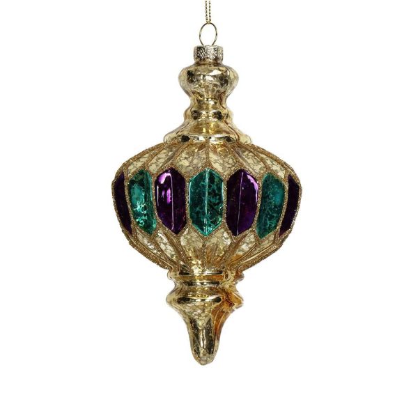 ORNAMNETO DECORATIVO BAROCCO VETRO MM.140 MULTICOLOR ORNAMNETO DECORATIVO BAROCCO VETRO MM.140 MULTICOLOR