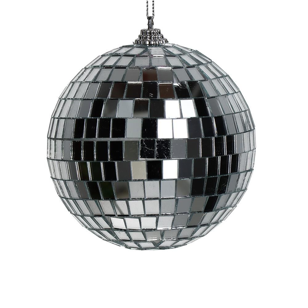 SFERA VETRO SFACCETTATAMM.100 ARGENTO