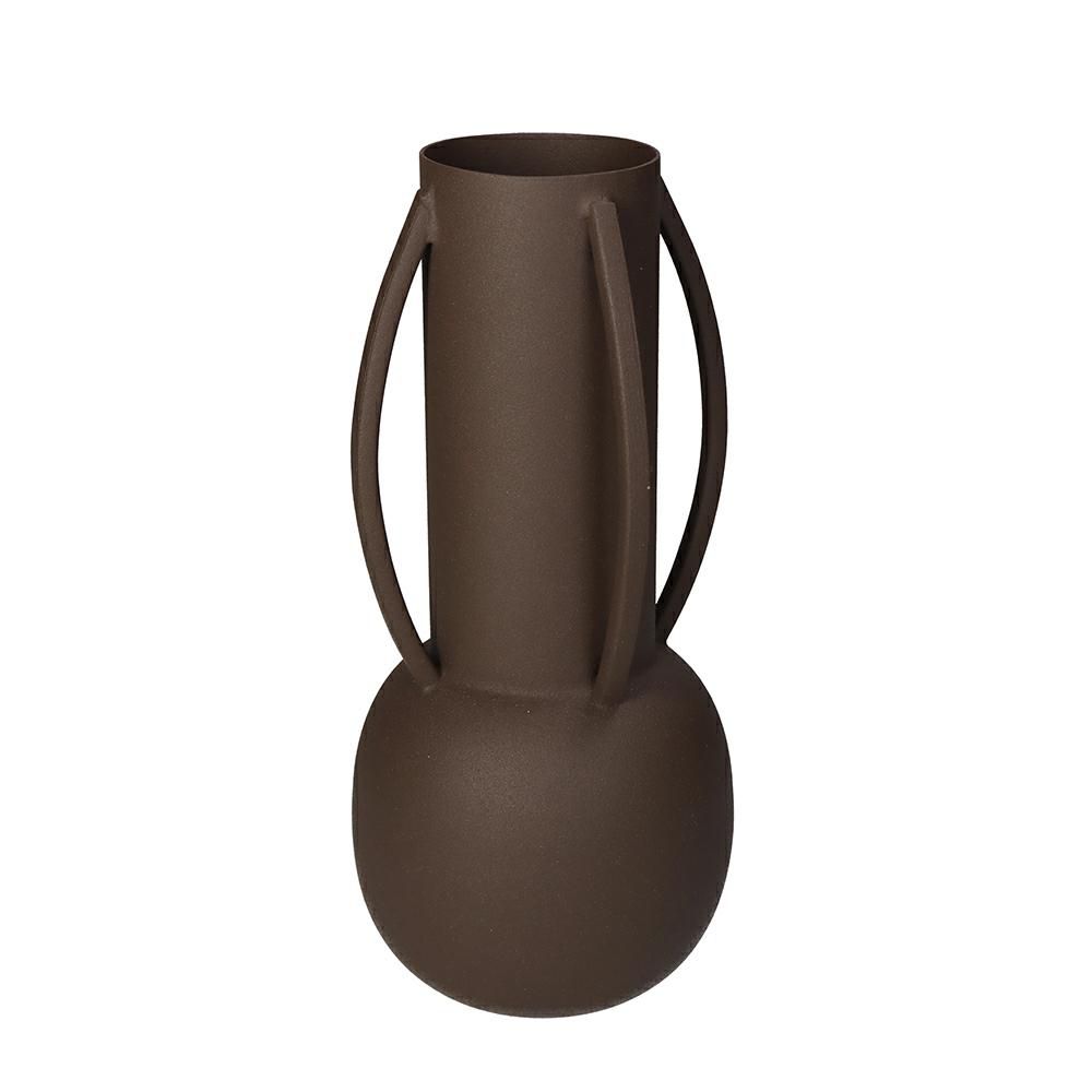 VASO METALLO D.11 CM H.24 CM MARRONE VASO METALLO D.11 CM H.24 CM MARRONE