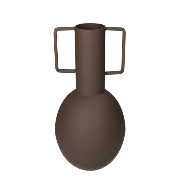 VASO METALLO D.13 CM H.27 CM MARRONE VASO METALLO D.13 CM H.27 CM MARRONE