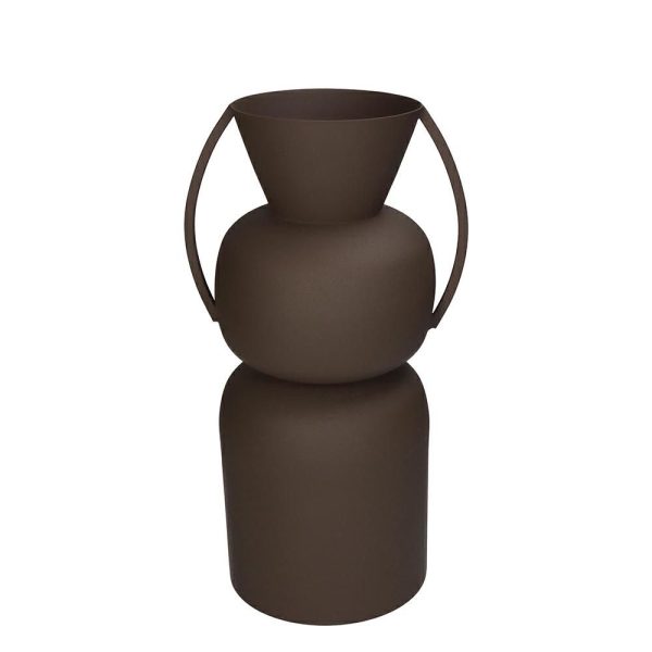 VASO METALLO 19X15,5 CMH.34 CM MARRONE VASO METALLO 19X15,5 CMH.34 CM MARRONE