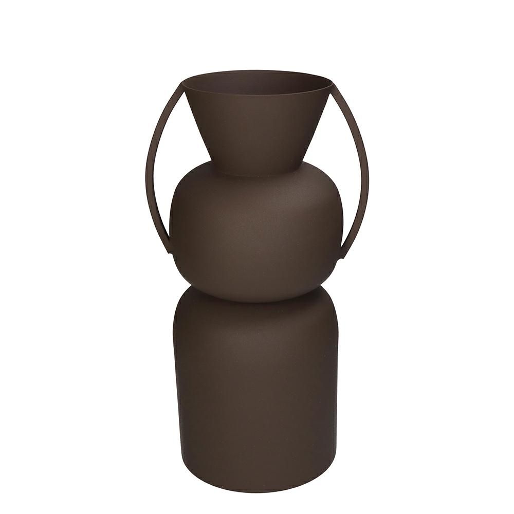 VASO METALLO 19X15,5 CMH.34 CM MARRONE VASO METALLO 19X15,5 CMH.34 CM MARRONE