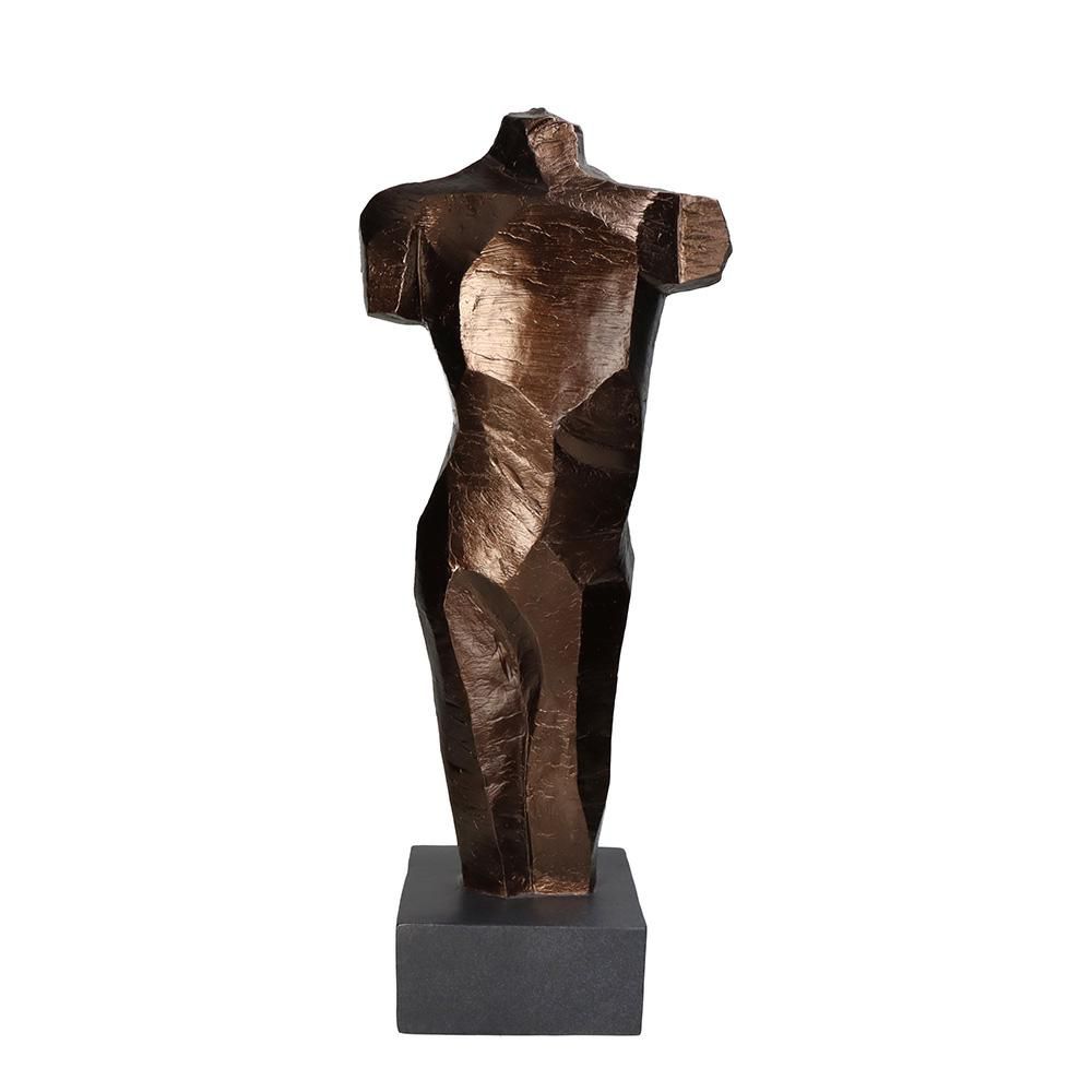 BUSTO ORNAMENTALE POLIRESINA 21,2X13,6 CM H.50,8 CM BRONZO