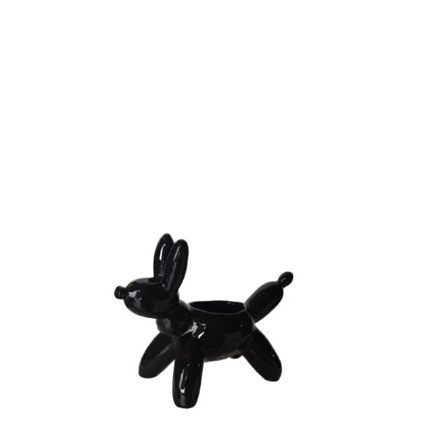 FIORIERA PALLONCINO CANE TERRACOTTA 23X11 CM H.18 CM NERO FIORIERA PALLONCINO CANE TERRACOTTA 23X11 CM H.18 CM NERO